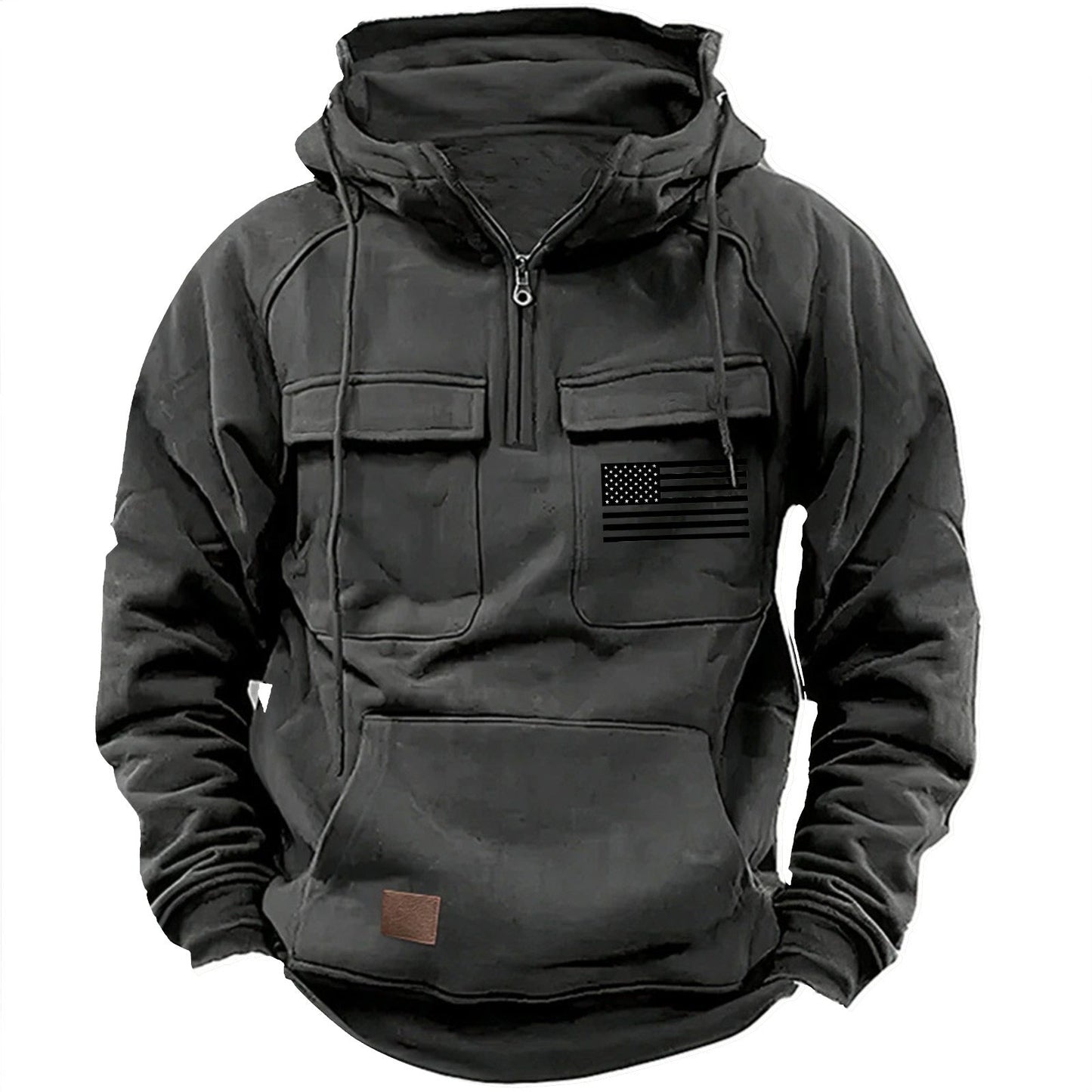 Herren Kapuzenpullover Funktionell Mit Taschen