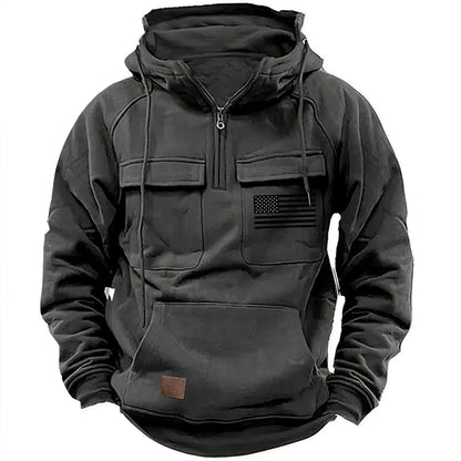 Herren Kapuzenpullover Funktionell Mit Taschen