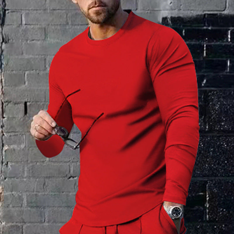 Herren Langarmshirt Modern Atmungsaktiv Bequem