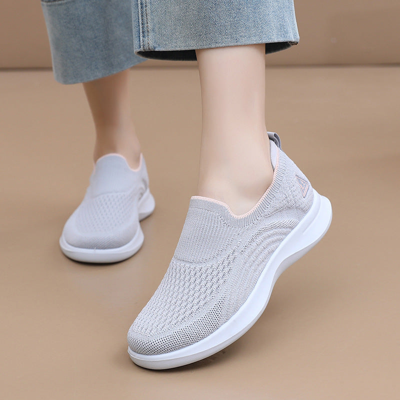Damen Sport-Sneaker Atmungsaktiv Leicht Sneaker Laufschuhe