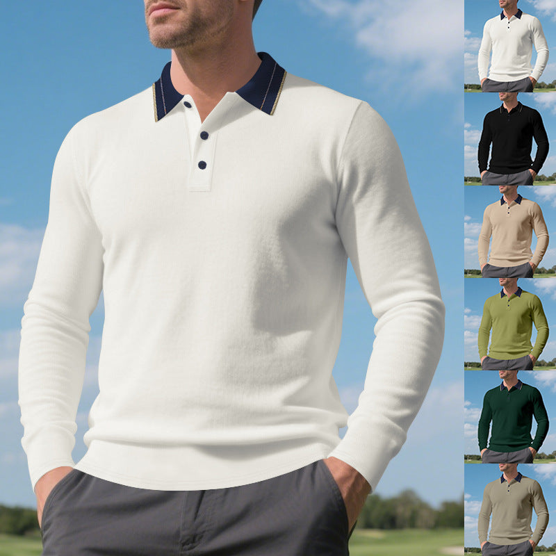 Herren Poloshirt Langarm Weich Baumwolle Berlin - BerlinGlamour