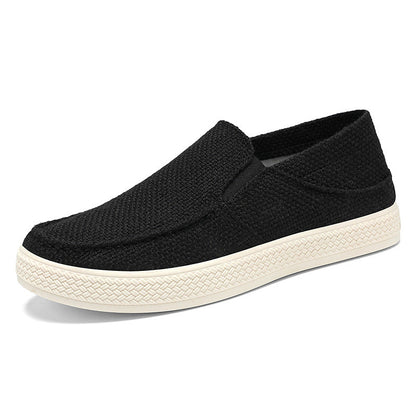 Damen Sneaker Komfortabel Atmungsaktiv Elastisch Schwarz