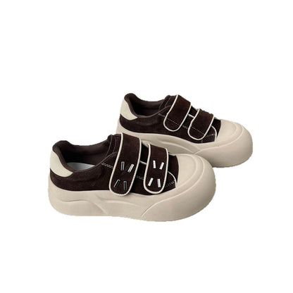 Damen Sneaker Chunky bequem mit Klettverschluss