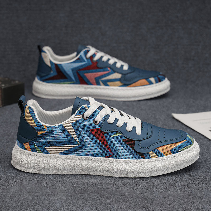Damen Sneaker Geometrisch Moderne Laufsohle Robust