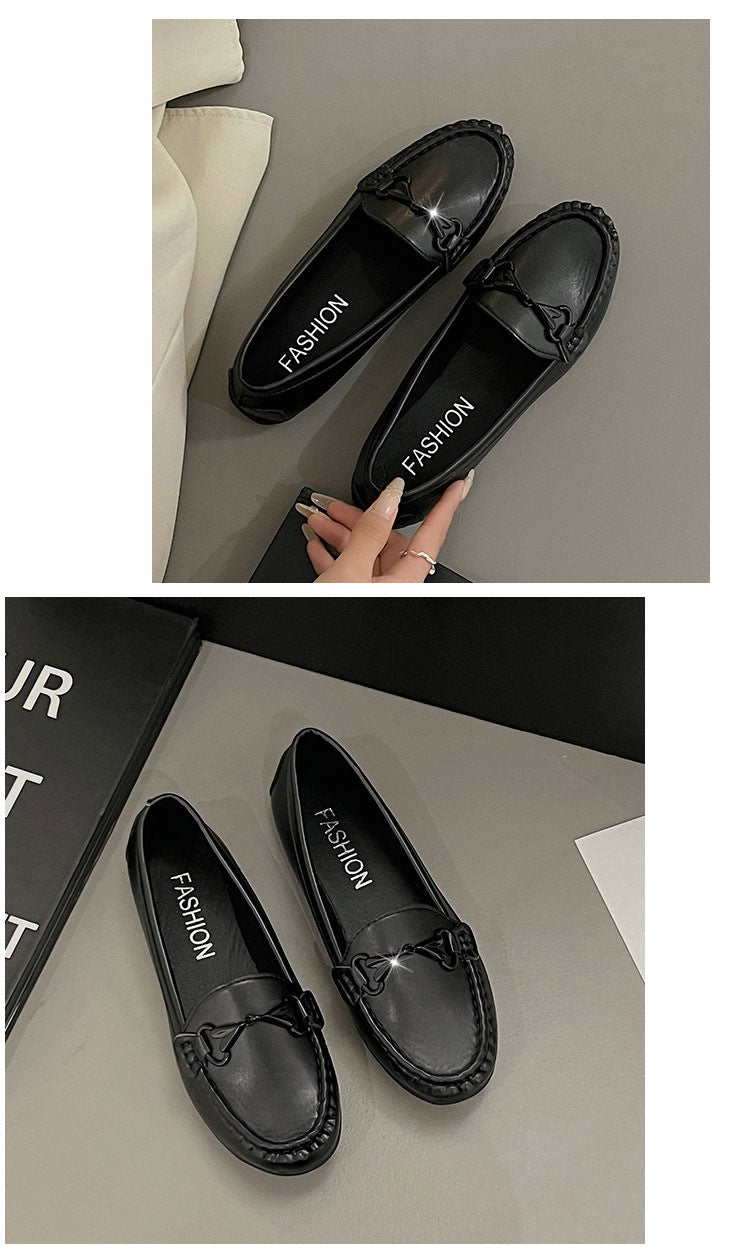 Damen Mokassin Slipper Gold Akzente Modern