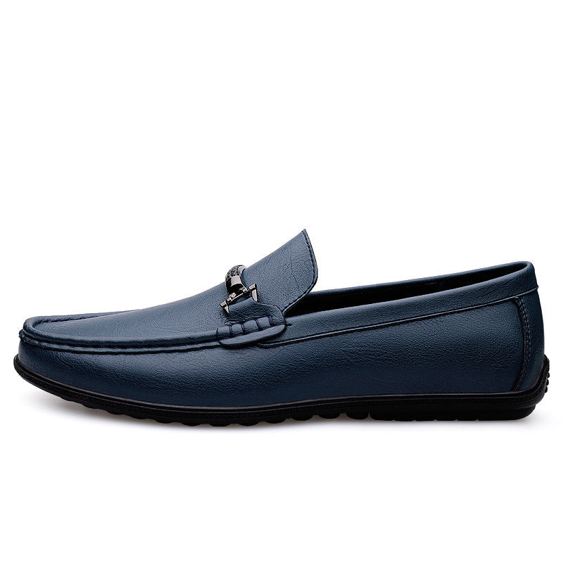 Damen Mokassins aus Leder mit Schnallenverschluss Elegante Schuhe