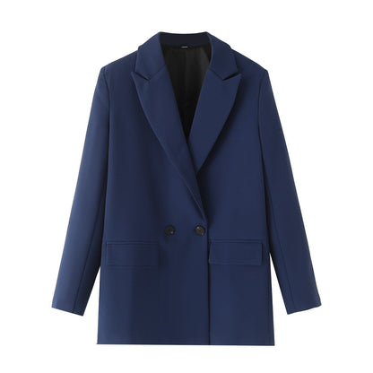 Herren Blazer Zweireiher Klassisch Elegent