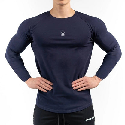 Herren Kompressions-Shirt Atmungsaktiv Sportlich Slim-Fit