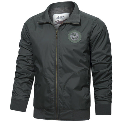 Leder Pilotenjacke Herren Lässig Modern