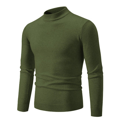 Herren Rollkragenpullover Weich Warm Strickware Modern