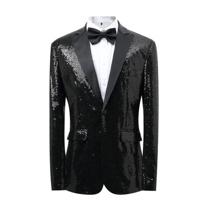 Glamouröser Smoking Blazer Herren Pailletten-Anzug Elegant - BerlinGlamour