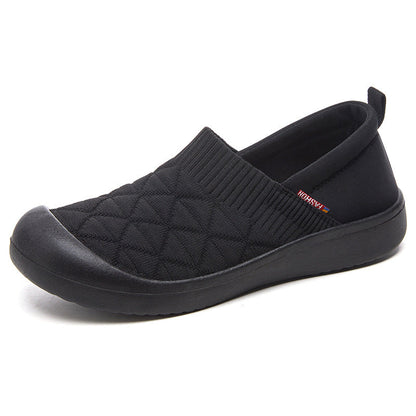 Damen Slip-On Schuhe Bequem Elastisch Comfort Schuhe