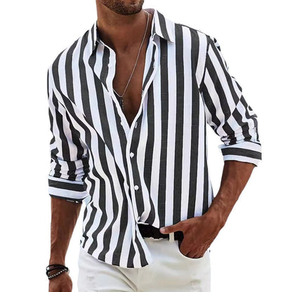 Herren Langarmhemd Elegant Moderne Schnitt