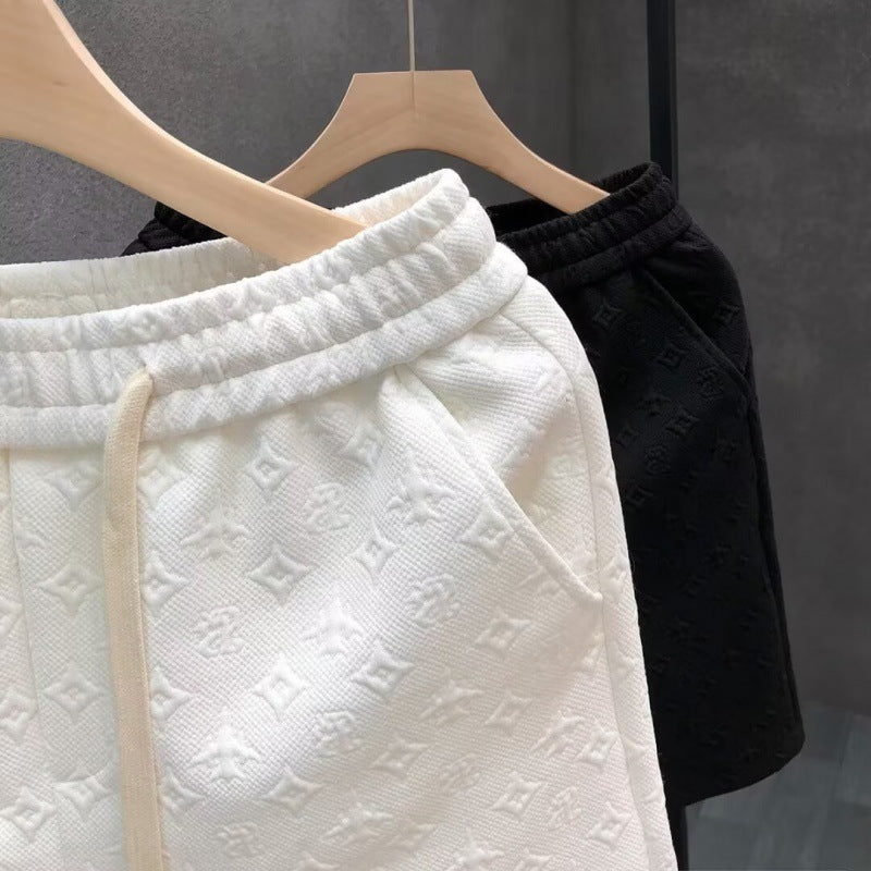 Damen Sportshorts Bequem Elegant Mit Muster