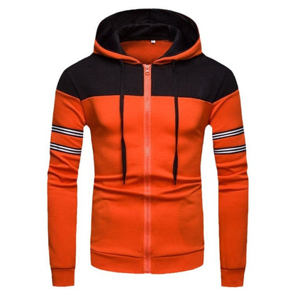Herren Kapuzenpullover Sportlich Kontrastfarben Modern