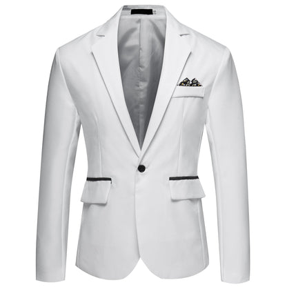 Herren Anzugjacke Modern Elegant Satiniert