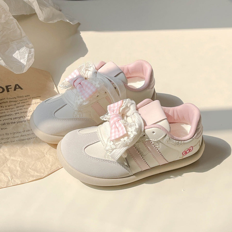 Damen Sneaker Atmungsaktiv mit Schleifen Damen Sportschuh