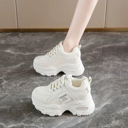 Damen Sneaker Sportlich Chunky Bequem Trendy
