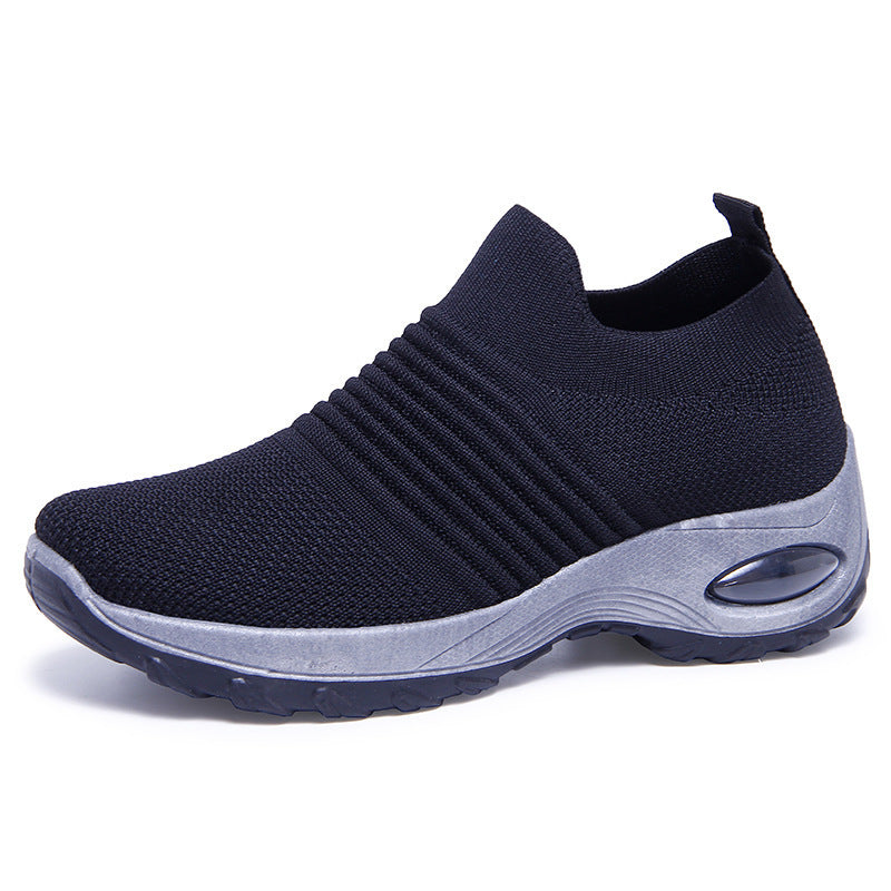 Damen Sneaker Luftgepolstert Elastisch Bequem