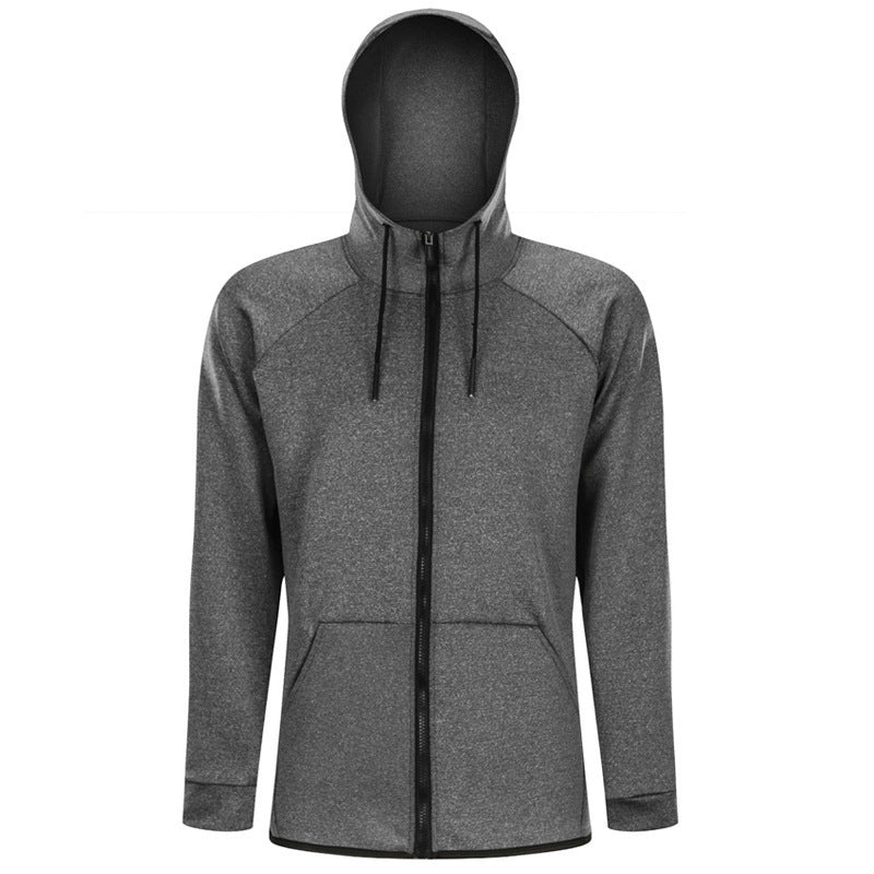 Herren Sportjacke Kapuze Taschen Funktionell Wasserdicht