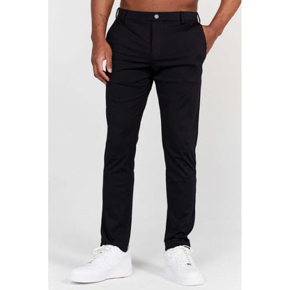 Herren Stretchhose Elegant Slim Fit Schwarz