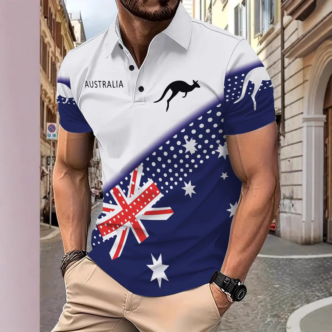 Herren Polohemd Australien Design Berlin Style - BerlinGlamour