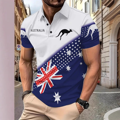 Herren Polohemd Australien Design Berlin Style - BerlinGlamour