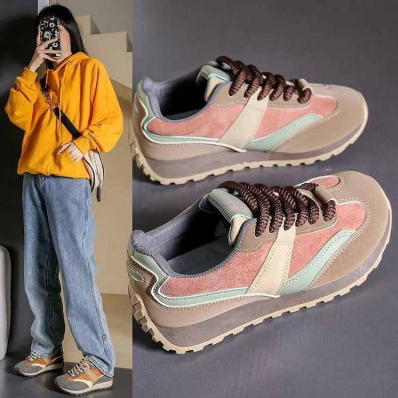 Damen Sneaker Sportlich Atmungsaktiv Mit Weicher Sohle