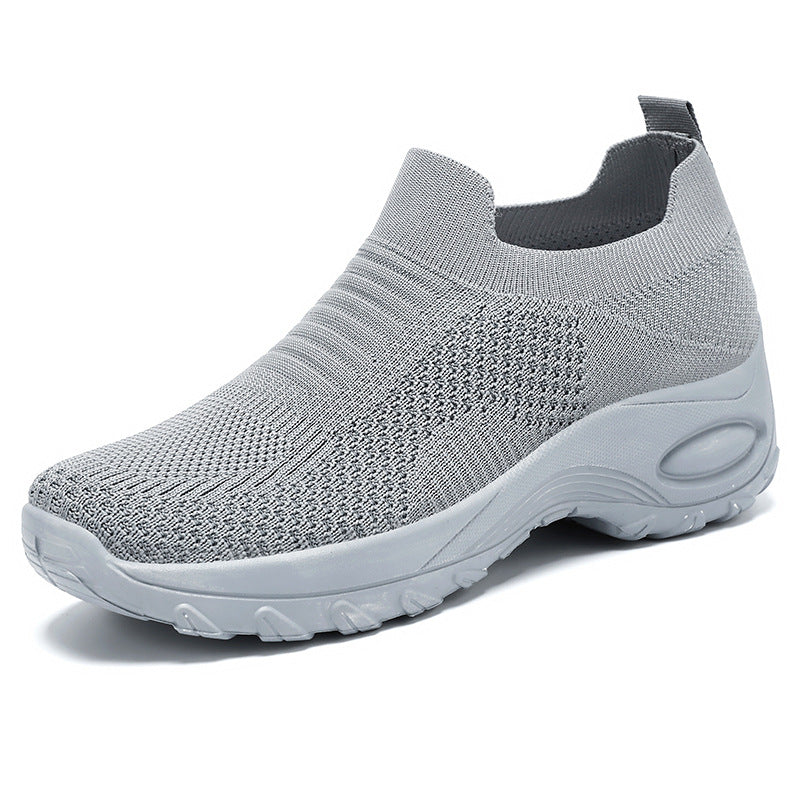 Damen Sneaker Atmungsaktiv Strick Schuhe Komfortabel Flexibel