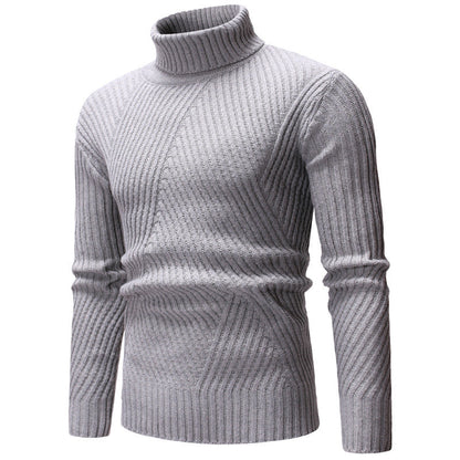 Herren Rollkragenpullover Modern Strukturiert Trendig
