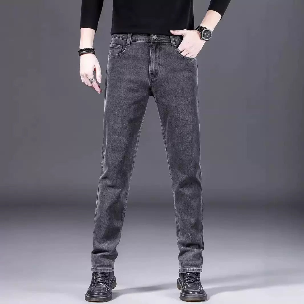 Herren Jeans Slim Fit Weich Denim Modern