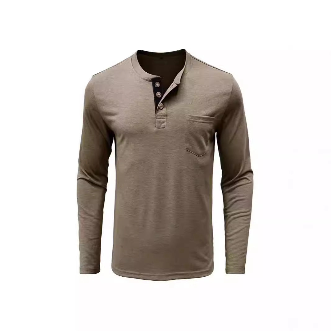 Herren Hemd Langarm Modern mit Knöpfen und Brusttasche - BerlinGlamour
