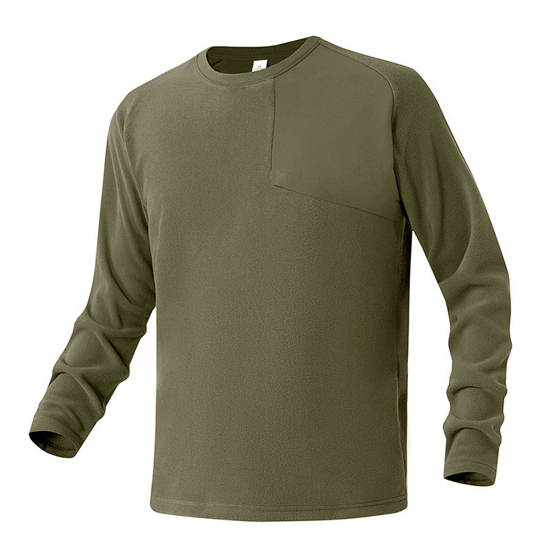 Herren Funktionsshirt Langarm mit Brusttasche Sportlich