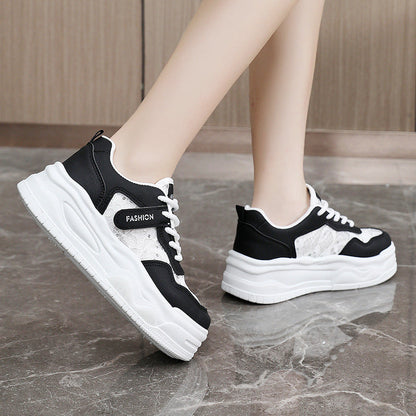 Damen Sneaker Modisch Komfortabel Mit Netzstoff