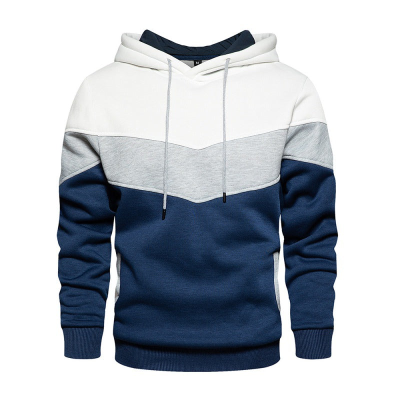 Herren Kapuzenpullover Weich Kontrastfarben Sportlich