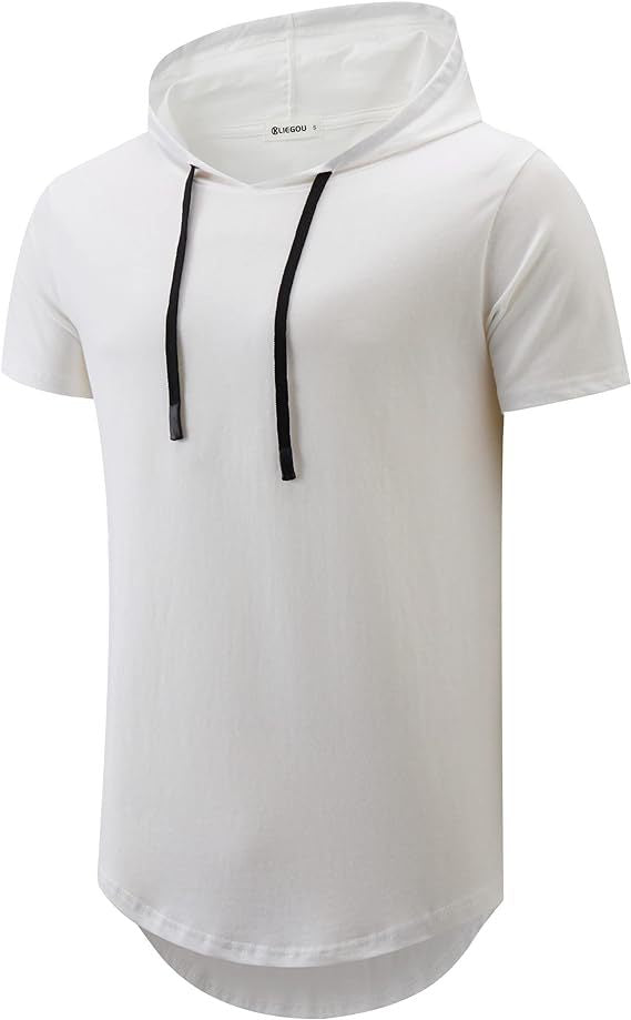 Herren Hoodie T-Shirt Kurzarm Modern Schnitt