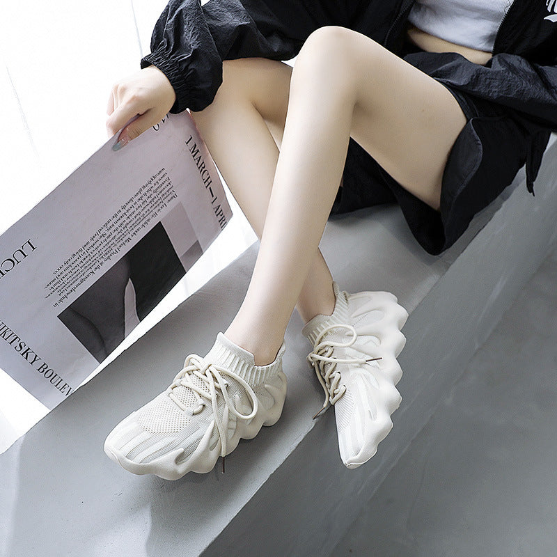 Damen Sneaker atmungsaktiv elastisch Rutschfest