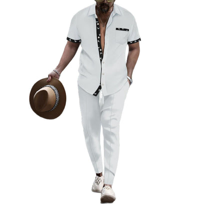 Herren Freizeithemd Modern mit Muster und passende Hose