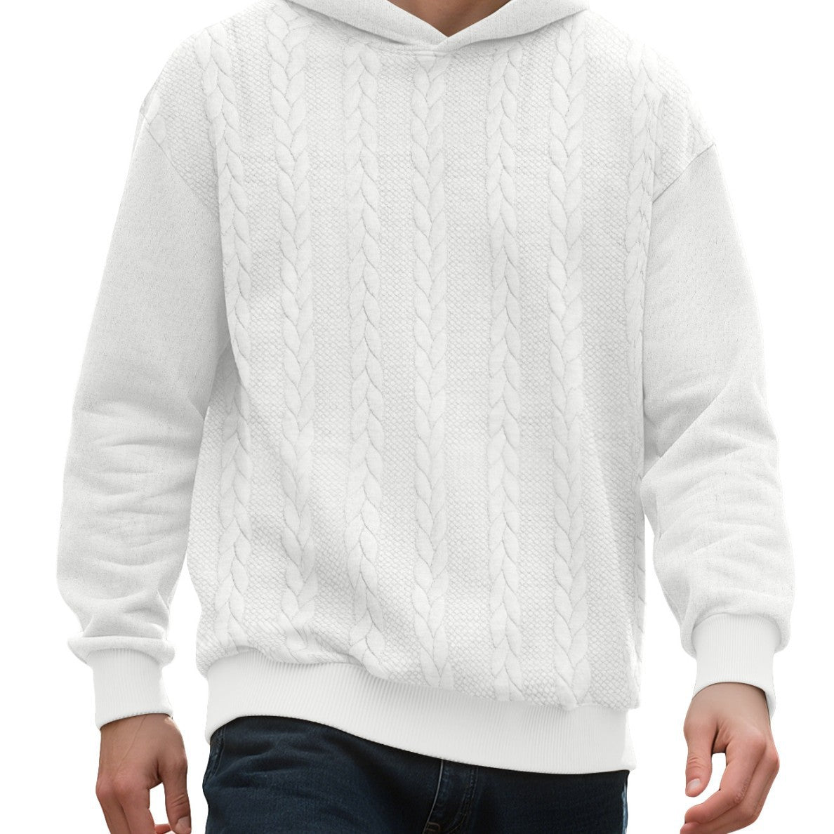 Herren Kapuzensweater Strick Modern Sportlich
