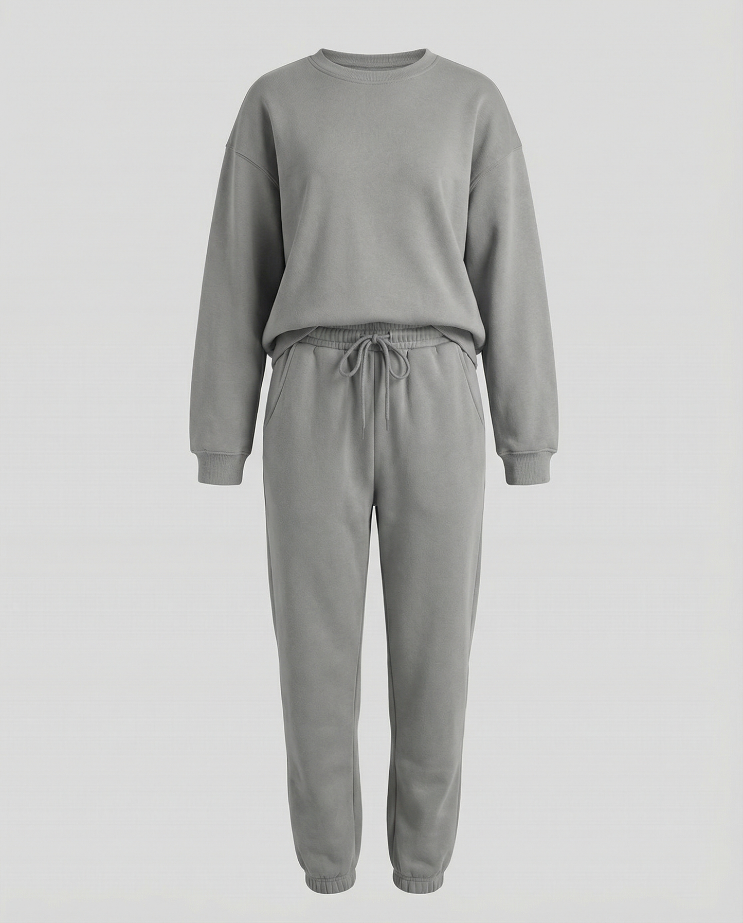 Damen Jogginganzug Baumwoll Sweatset Locker Fit