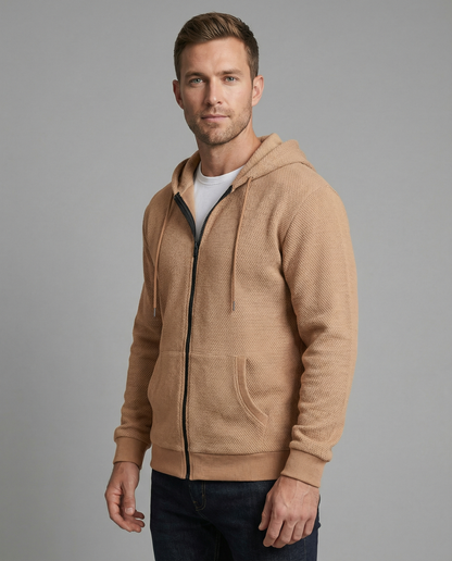 Herren Kapuzenjacke Sportlich Atmungsaktiv Mit Mesh