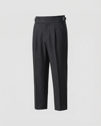 Herrenhose Elegant Bequem Hochtaillierter Bund