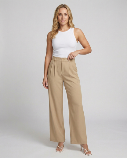 Weite Damen Anzughose mit Taschen Bequem