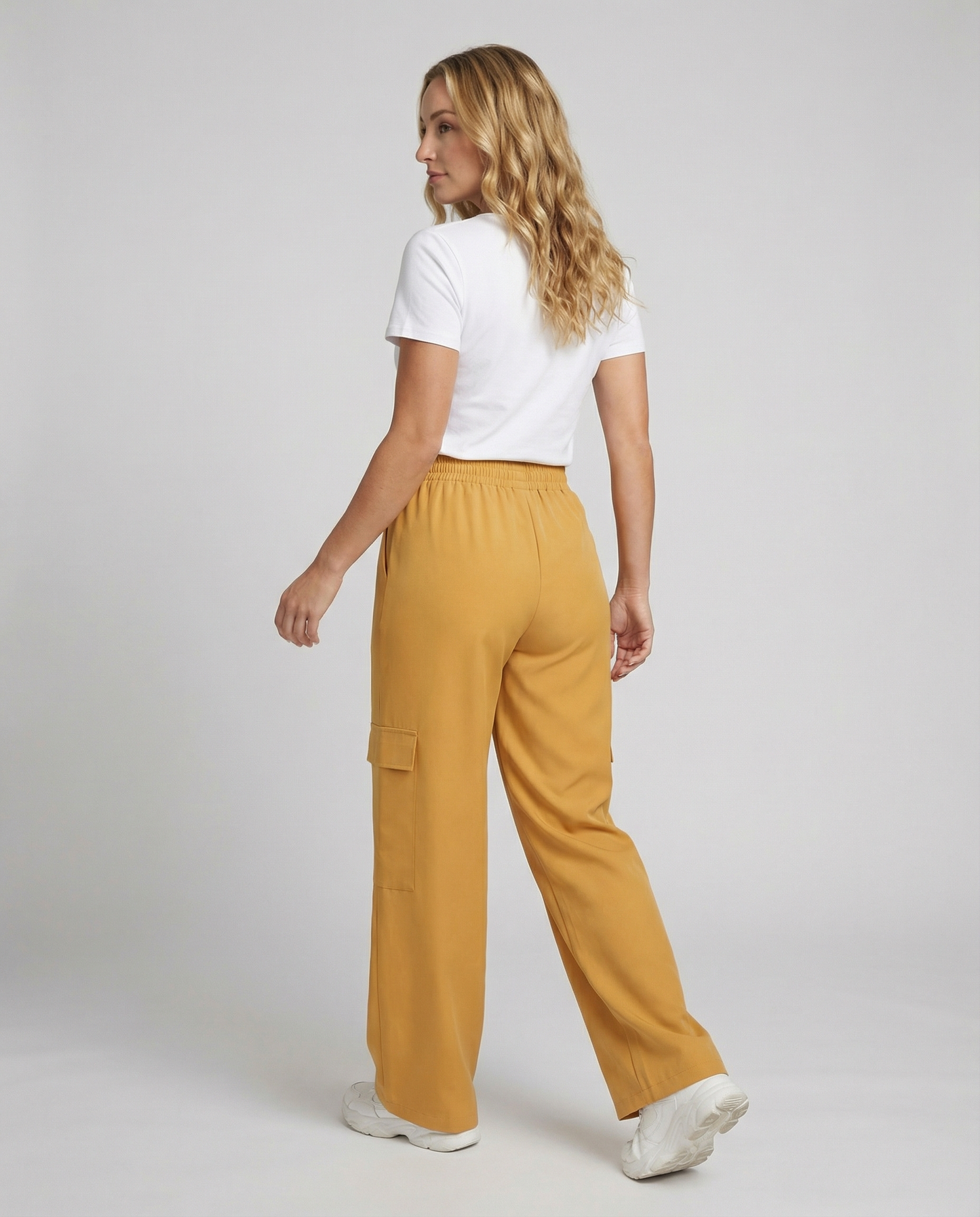 Damen Cargo-Hose Bequem Weite Passform Praktisch
