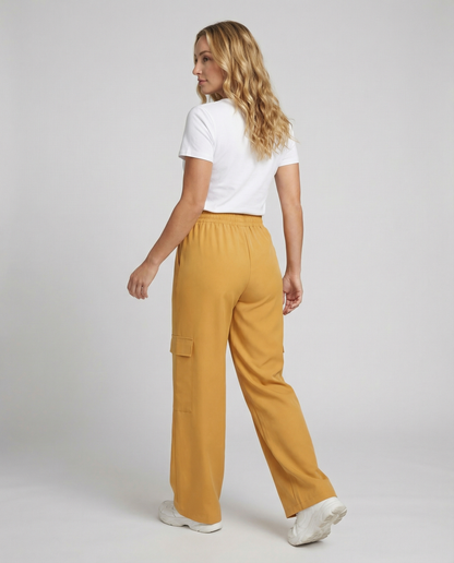 Damen Cargo-Hose Bequem Weite Passform Praktisch