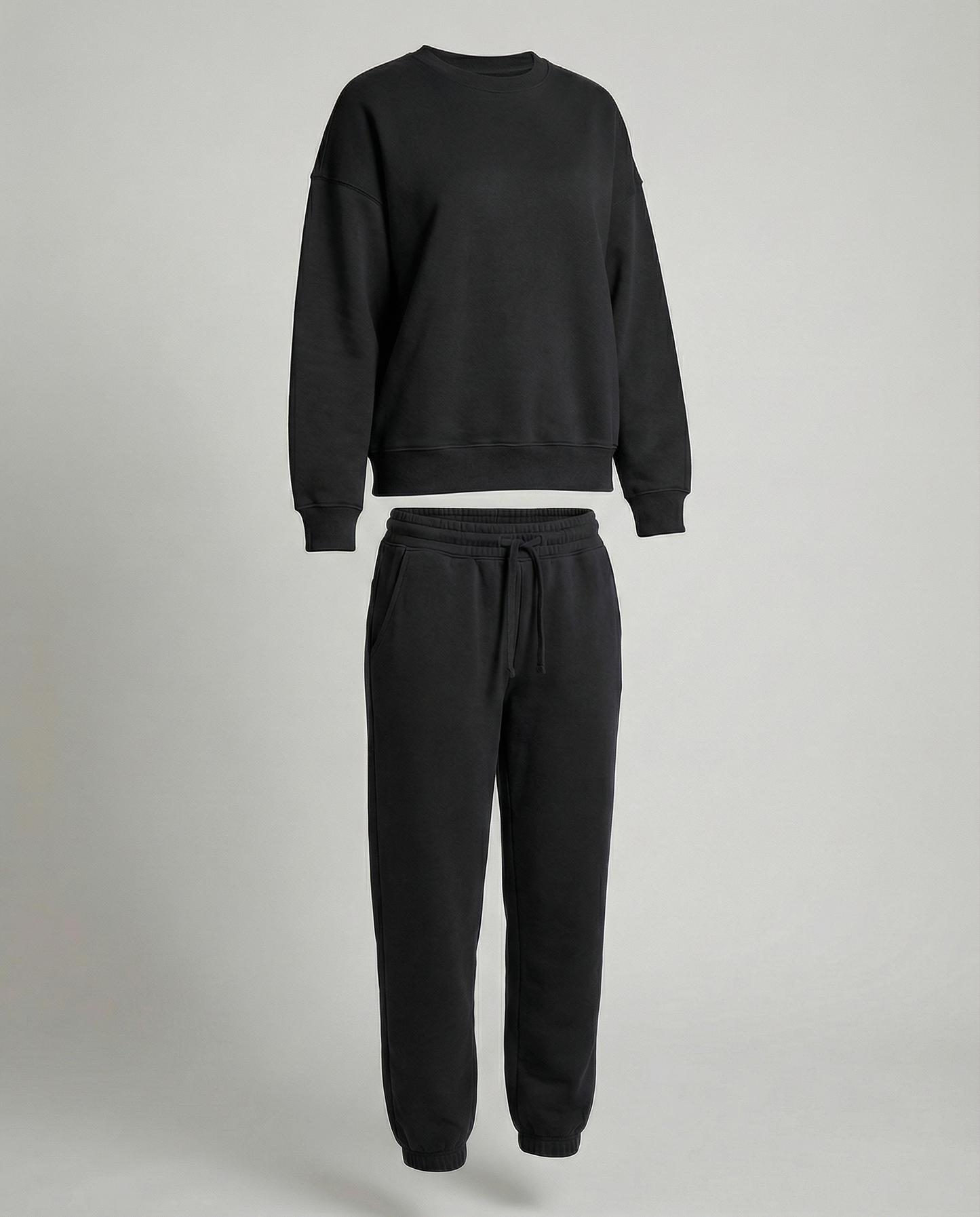Damen Jogginganzug Baumwoll Sweatset Locker Fit
