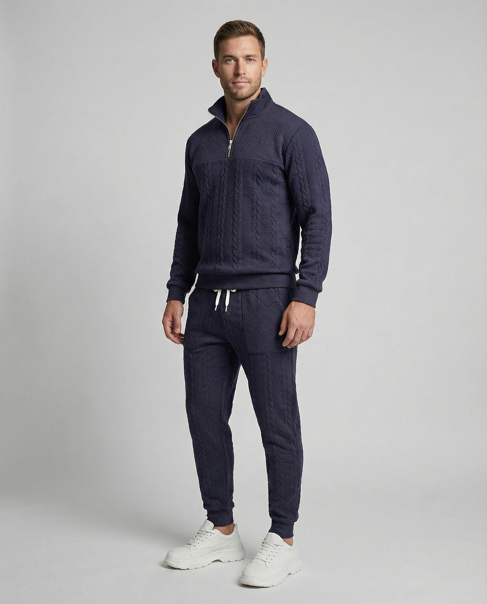 Strickanzug Herren Freizeit Bequem Qualität - BerlinGlamour