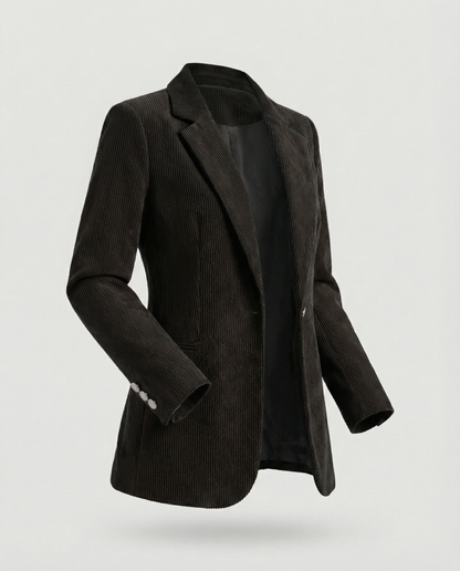 Cord Blazer Damen Elegant wird zu: Damen Cord Blazer Elegant Slim