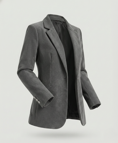 Cord Blazer Damen Elegant wird zu: Damen Cord Blazer Elegant Slim