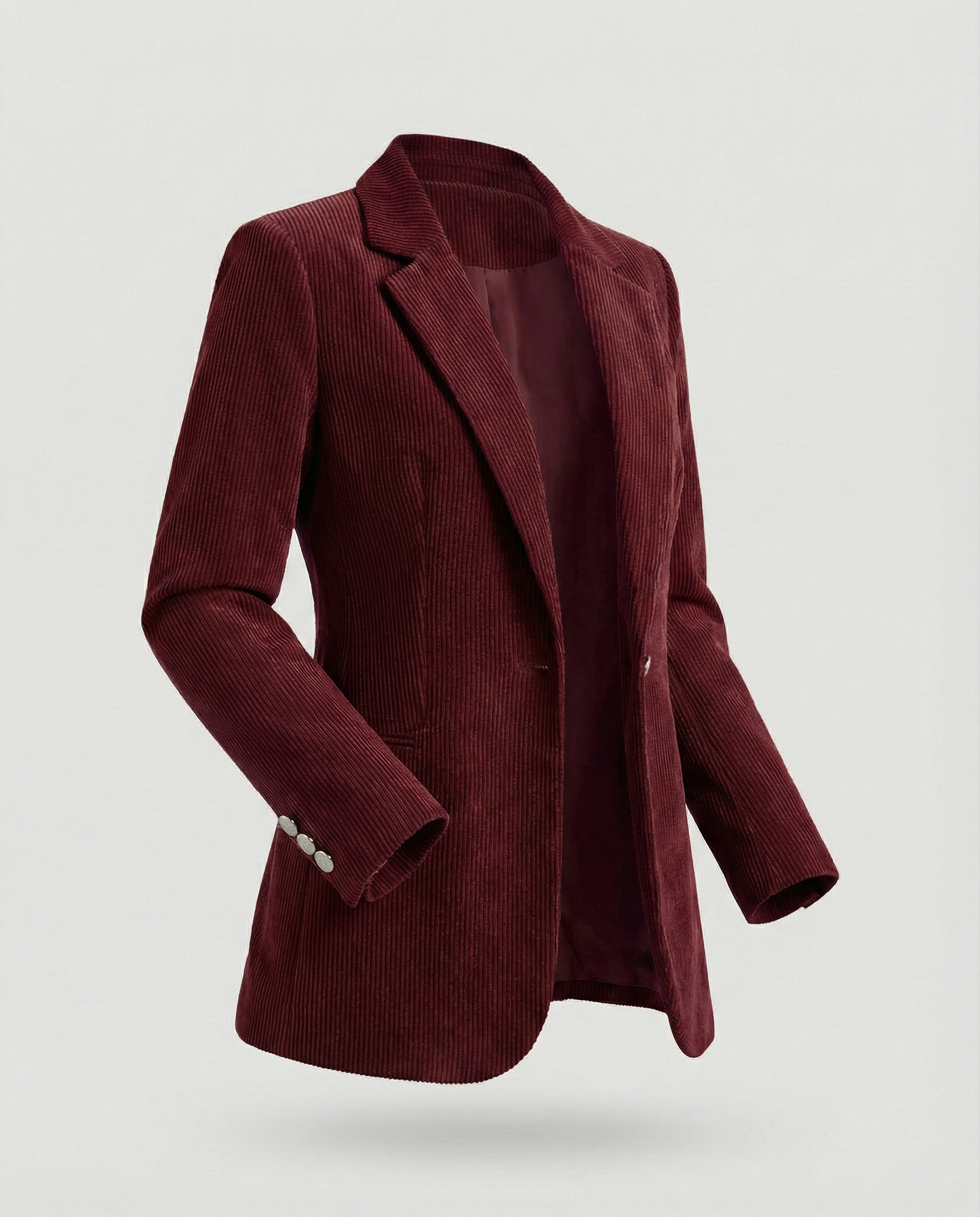 Cord Blazer Damen Elegant wird zu: Damen Cord Blazer Elegant Slim